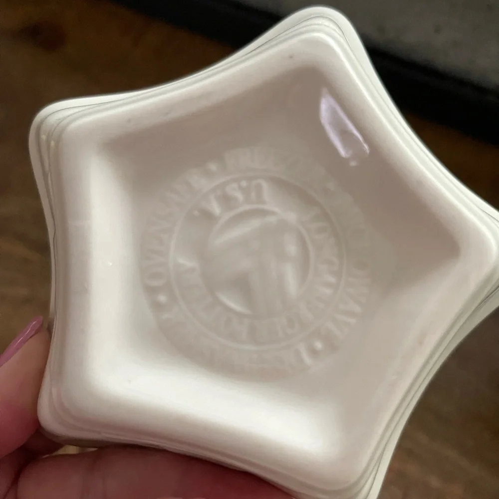Longaberger Pottery Small Star Dish
